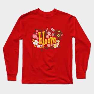 Bloom - Pinky Orange Long Sleeve T-Shirt